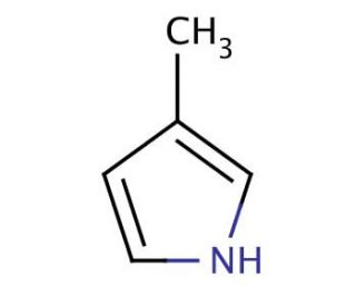 3-Methylpyrrole (CAS 616-43-3) - chemical structure image