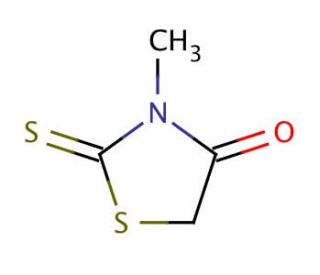 3-Methylrhodanine (CAS 4807-55-0) - chemical structure image