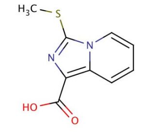 3-(methylsulfanyl)imidazo[1,5-a]pyridine-1-carboxylic acid - chemical structure image