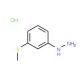 [3-(methylsulfanyl)phenyl]hydrazine hydrochloride - chemical structure image