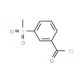 3-(methylsulfonyl)benzoyl chloride (CAS 54857-54-4) - chemical structure image