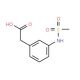 3-(Methylsulphonylamino)phenylacetic acid (CAS 407640-21-5) - chemical structure image