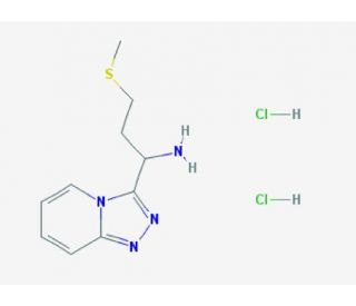 3-(methylthio)-1-[1,2,4]triazolo[4,3-a]pyridin-3-ylpropan-1-amine dihydrochloride (CAS 1049693-70-0) - chemical structure ima