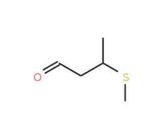 3-(Methylthio)butyraldehyde (CAS 16630-52-7) - chemical structure image