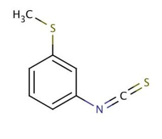 3-(Methylthio)phenyl isothiocyanate (CAS 51333-80-3) - chemical structure image