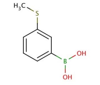3-(Methylthio)phenylboronic acid (CAS 128312-11-8) - chemical structure image