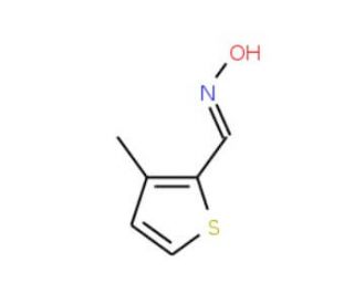 3-Methylthiophene-2-carboxaldehyde oxime (CAS 41056-90-0) - chemical structure image