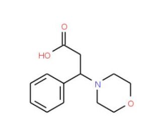 3-Morpholin-4-yl-3-phenyl-propionic acid - chemical structure image