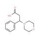 3-Morpholin-4-yl-3-phenyl-propionic acid - chemical structure image
