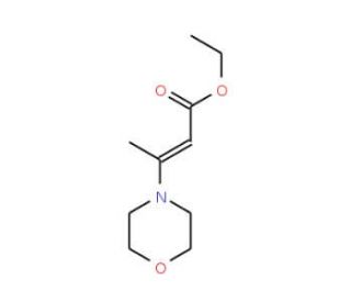 3-Morpholin-4-yl-but-2-enoic acid ethyl ester (CAS 36277-32-4) - chemical structure image