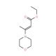3-Morpholin-4-yl-but-2-enoic acid ethyl ester (CAS 36277-32-4) - chemical structure image