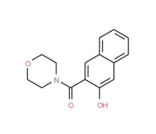 3-(morpholin-4-ylcarbonyl)-2-naphthol (CAS 3692-67-9) - chemical structure image