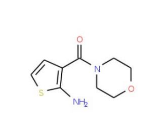 3-(Morpholin-4-ylcarbonyl)thien-2-ylamine (CAS 590357-48-5) - chemical structure image