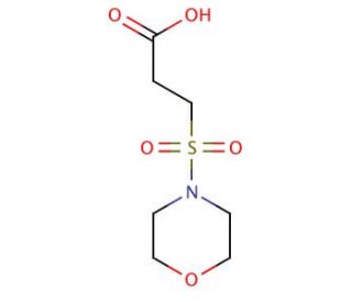 3-(morpholin-4-ylsulfonyl)propanoic acid - chemical structure image