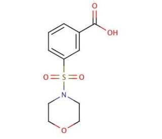 3-(Morpholine-4-sulfonyl)-benzoic acid (CAS 299181-75-2) - chemical structure image