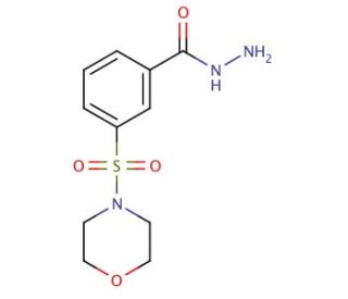3-(Morpholine-4-sulfonyl)-benzoic acid hydrazide - chemical structure image