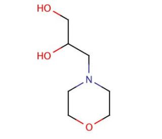 3-Morpholino-1,2-propanediol (CAS 6425-32-7) - chemical structure image