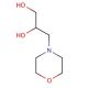 3-Morpholino-1,2-propanediol 的分子结构, CAS编号: 6425-32-7 3-Morpholino-1,2-propanediol (CAS 6425-32-7) - chemical structure image