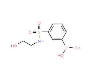 3-[N-(2-Hydroxyethyl)sulphamoyl]benzeneboronic acid (CAS 913835-57-1) - chemical structure image