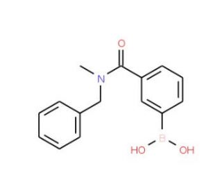 3-[N-Benzyl-N-(methylaminocarbonyl)]benzeneboronic acid (CAS 874460-01-2) - chemical structure image
