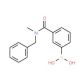 3-[N-Benzyl-N-(methylaminocarbonyl)]benzeneboronic acid (CAS 874460-01-2) - chemical structure image