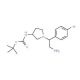 3-N-Boc-Amino-1-[2-amino-1-(4-bromo-phenyl)-ethyl]-pyrrolidine (CAS 886365-21-5) - chemical structure image