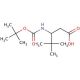 3-N-Boc-Amino-4,4-dimethyl pentanoic acid (CAS 856417-59-9) - chemical structure image