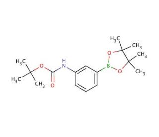 3-(N-Boc-amino)phenylboronic acid pinacol ester (CAS 330793-09-4) - chemical structure image