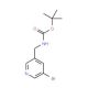 3-(N-Boc-aminomethyl)-5-bromopyridine (CAS 943722-24-5) - chemical structure image
