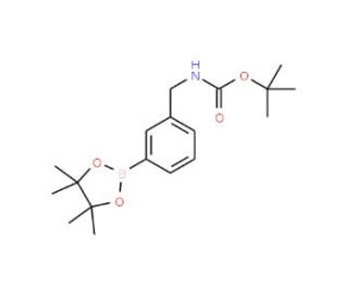 3-(N-Boc-aminomethyl)phenylboronic acid, pinacol ester (CAS 832114-05-3) - chemical structure image