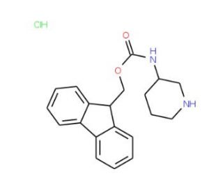 3-N-Fmoc-amino-piperidine hydrochloride (CAS 672310-13-3) - chemical structure image