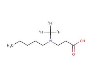 3-(N-Methyl-N-pentyl-amino)-propionic Acid-d3, Hydrochloride (CAS 1246817-11-7) - chemical structure image