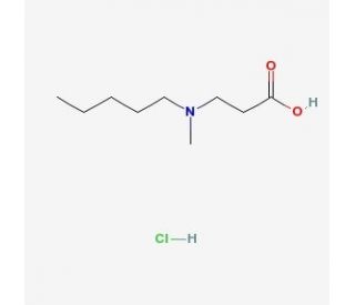 3-(N-Methylpentylamino)propionic acid hydrochloride (CAS 625120-81-2) - chemical structure image