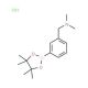 3-(N,N-Dimethylaminomethy)phenylboronic acid pinacol ester hydrochloride (CAS 1036991-19-1) - chemical structure image