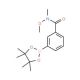3-(N,O-Dimethylhydroxylaminocarbonyl)benzeneboronic acid pinacol ester (CAS 957061-17-5) - chemical structure image
