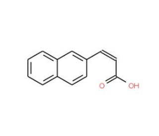 3-(Naphth-2-yl)acrylic acid (CAS 51557-26-7) - chemical structure image