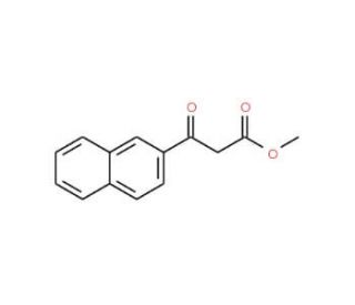 3-Naphthalen-2-yl-3-oxo-propionic acid methyl ester (CAS 158053-33-9) - chemical structure image