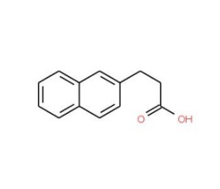 3-(naphthalen-2-yl)propanoic acid (CAS 21658-35-5) - chemical structure image