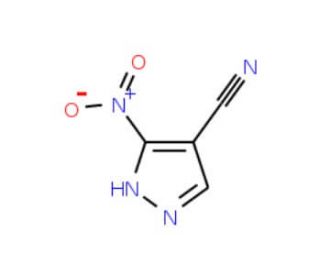 3-Nitro-1H-pyrazole-4-carbonitrile (CAS 39205-87-3 ) - chemical structure image