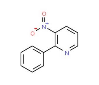 3-Nitro-2-phenylpyridine (CAS 134896-35-8) - chemical structure image