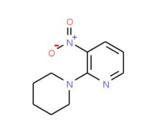 3-nitro-2-(piperidin-1-yl)pyridine (CAS 26930-71-2) - chemical structure image