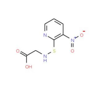 3-Nitro-2-pyridine-sulfenyl glycine (CAS 77357-00-7) - chemical structure image