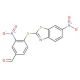 3-nitro-4-[(6-nitro-1,3-benzothiazol-2-yl)thio]benzaldehyde - chemical structure image