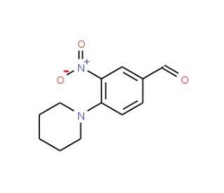 3-Nitro-4-(1-piperidinyl)benzaldehyde (CAS 39911-29-0) - chemical structure image