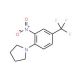 3-Nitro-4-(1-pyrrolidino)benzotrifluoride (CAS 40832-82-4) - chemical structure image