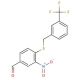 3-Nitro-4-{[3-(trifluoromethyl)benzyl]-sulfanyl}benzenecarbaldehyde - chemical structure image