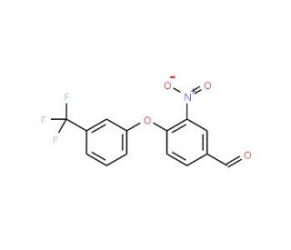 3-Nitro-4-[3-(trifluoromethyl)phenoxy]-benzenecarbaldehyde - chemical structure image