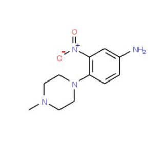 3-Nitro-4-(4-methylpiperazin-1-yl)aniline - chemical structure image