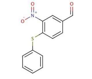 3-Nitro-4-(phenylsulfanyl)benzenecarbaldehyde - chemical structure image