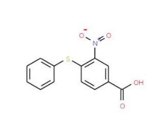 3-nitro-4-(phenylthio)benzoic acid (CAS 37531-36-5) - chemical structure image